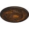 Ekena Millwork Flower Ceiling Medallion (Fits Canopies up to 3 7/8"), Hand-Painted Rust, 27"OD x 1 1/8"P CM27FLRUS - alternate 3